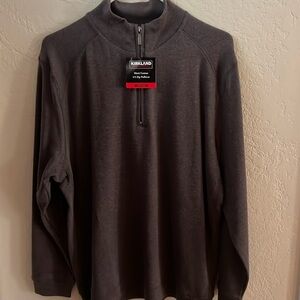 New w/tag Men's 100% cotton 1/4 zip pullover from Costco (Kirkland signature).
